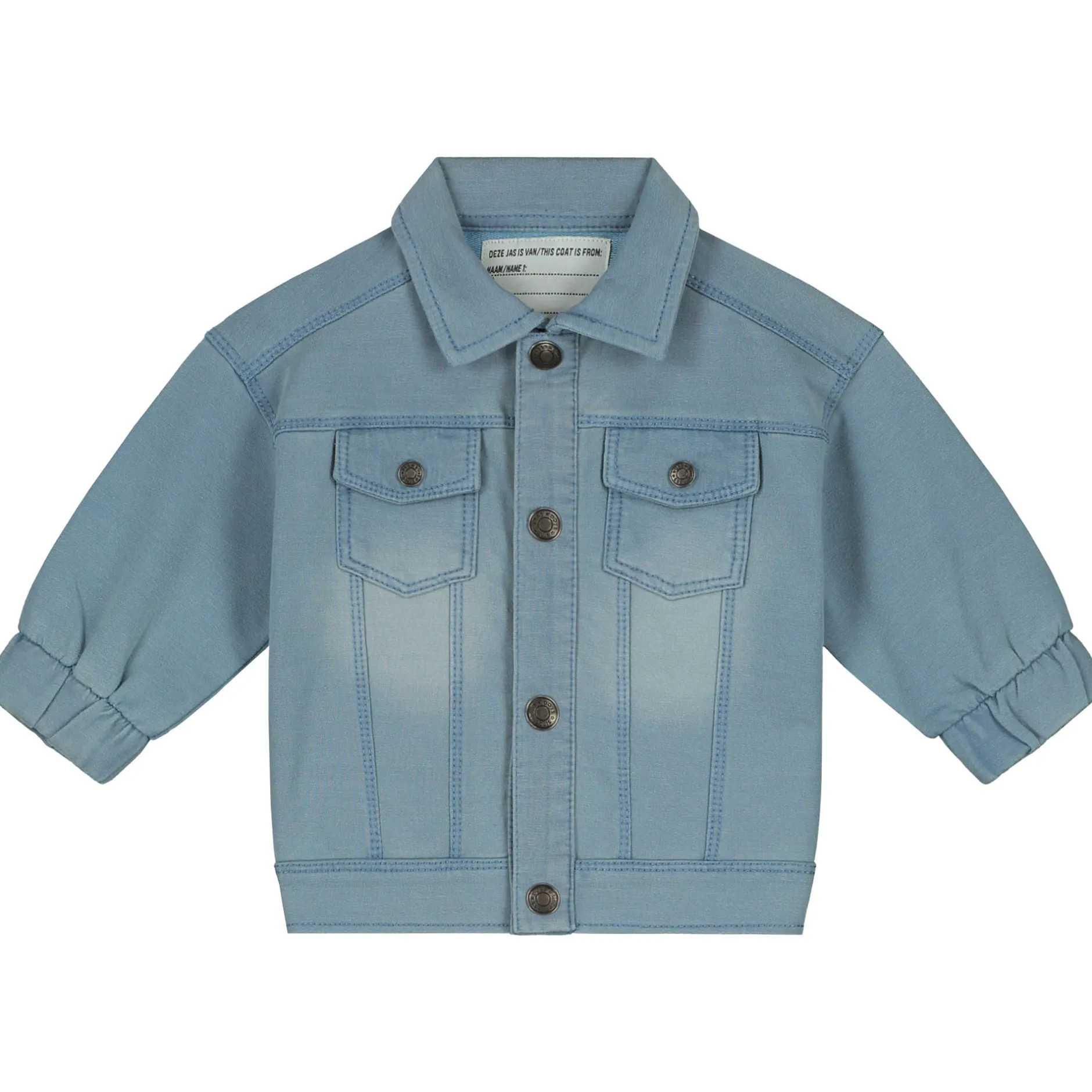 Jassen|Jassen*Prénatal zomerjas lange mouwen effen blauw Denim