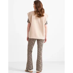 Truien & Vesten*Prénatal zwangerschapgilet korte mouwen effen beige Ecru