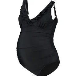 Badkleding*Prénatal zwangerschapsbadpak  effen zwart Black