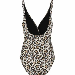 Badkleding*Prénatal zwangerschapsbadpak  panterprint multi Black
