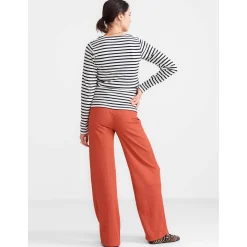 Broeken*Prénatal zwangerschapsbroek lang effen oranje Warm Orange