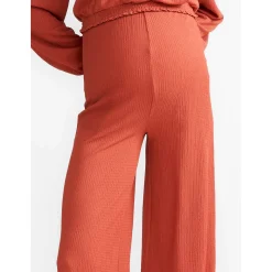 Broeken*Prénatal zwangerschapsbroek lang effen oranje Warm Orange