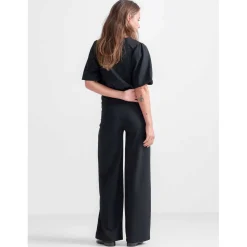 Broeken*Prénatal zwangerschapsbroek lang effen zwart Black