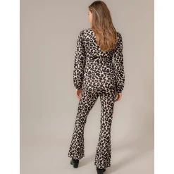 Broeken*Prénatal zwangerschapsbroek lang all over print beige Almond
