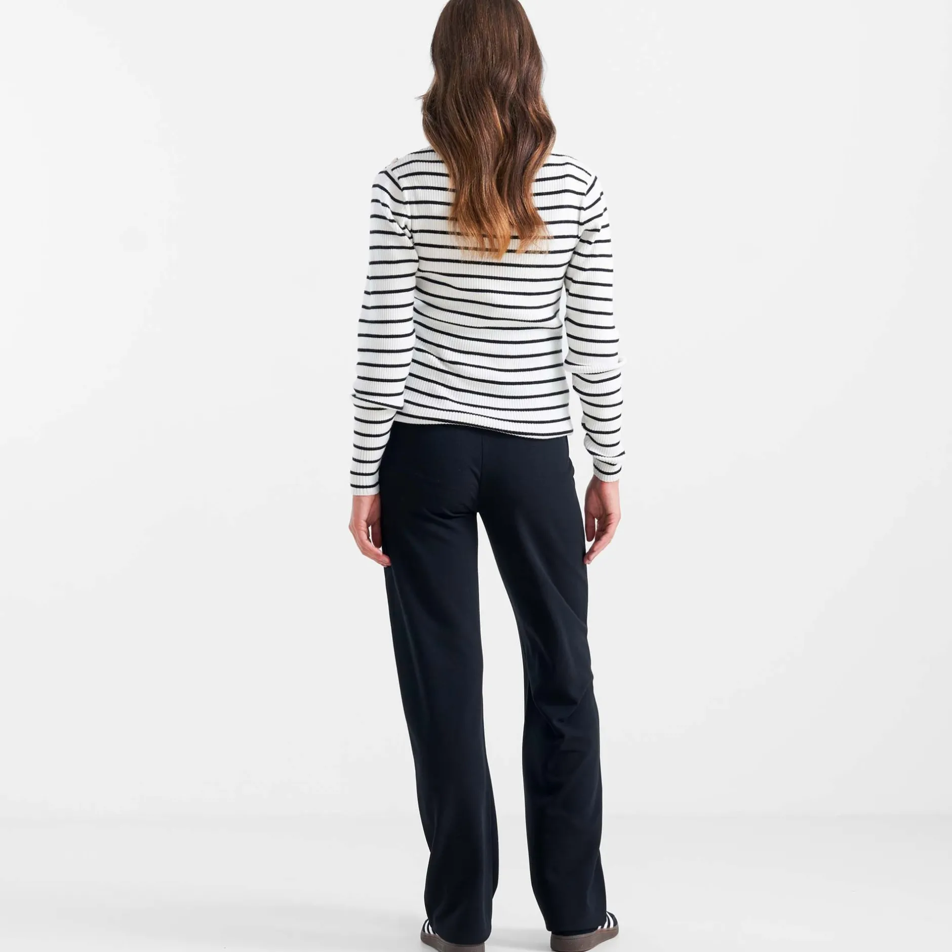 Basics|Broeken*Prénatal zwangerschapsbroek lang effen zwart Black