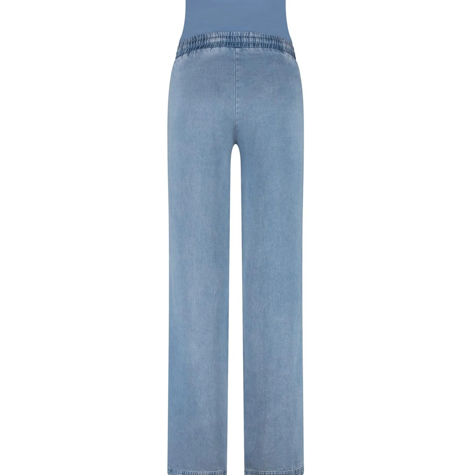 Broeken*Prénatal zwangerschapsbroek lang effen denim Light Blue Denim