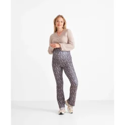 Basics|Broeken*Prénatal zwangerschapsbroek lang all over print zwart Black