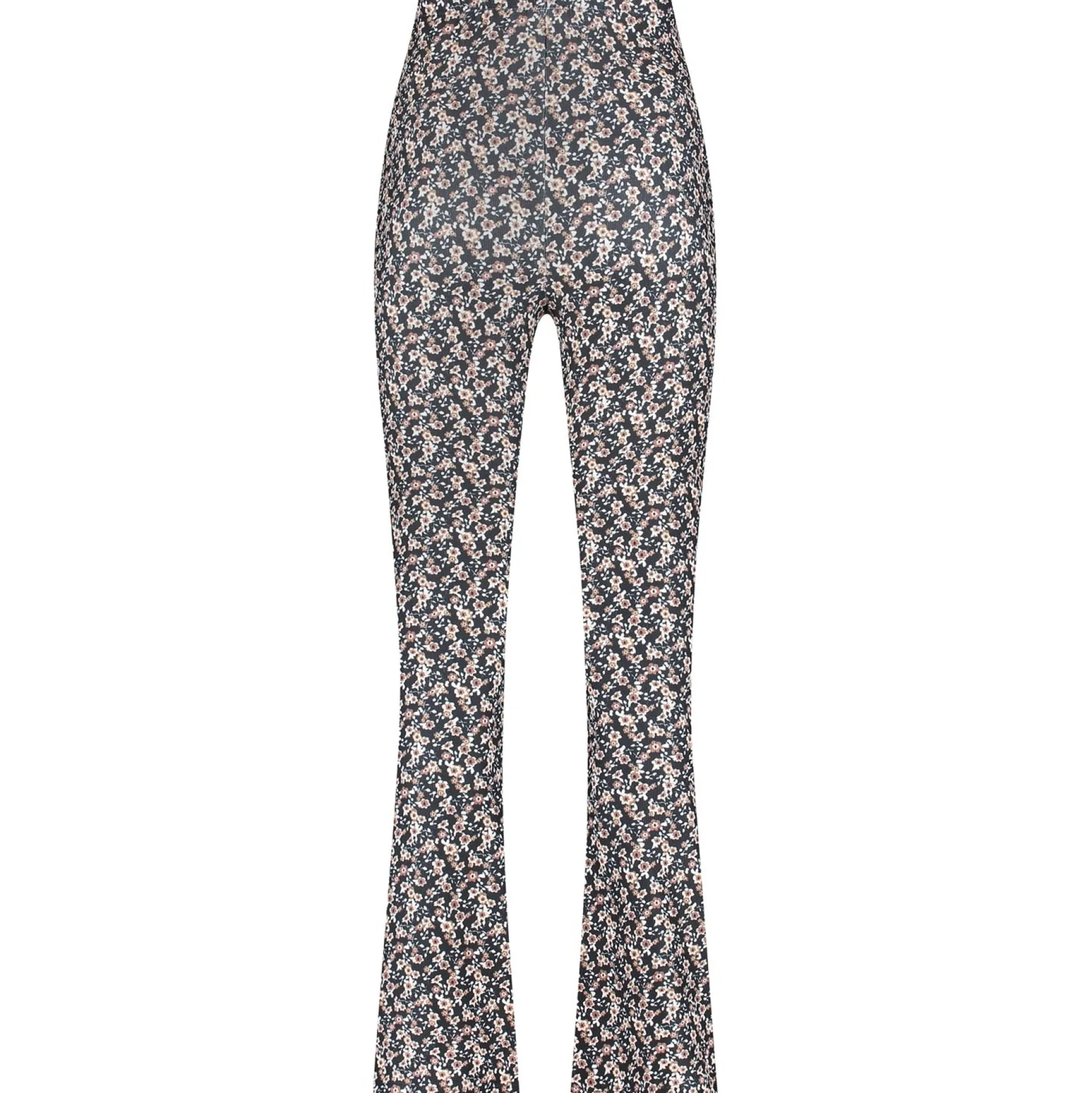 Basics|Broeken*Prénatal zwangerschapsbroek lang all over print zwart Black