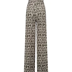 Broeken*Prénatal zwangerschapsbroek lang all over print beige Almond