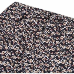 Broeken*Prénatal zwangerschapsbroek lang bloemen zwart Black