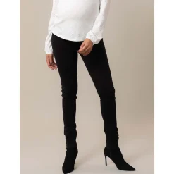 Broeken|Basics*Prénatal zwangerschapsbroek lang zwart Black