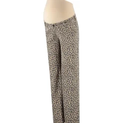 Broeken*Prénatal zwangerschapsbroek lang panterprint beige Almond