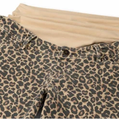 Broeken*Prénatal zwangerschapsbroek lang panterprint beige Almond