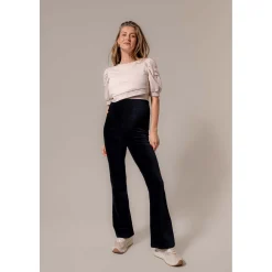 Basics|Broeken*Prénatal zwangerschapsbroek lang effen zwart Black