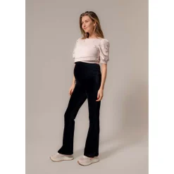 Basics|Broeken*Prénatal zwangerschapsbroek lang effen zwart Black