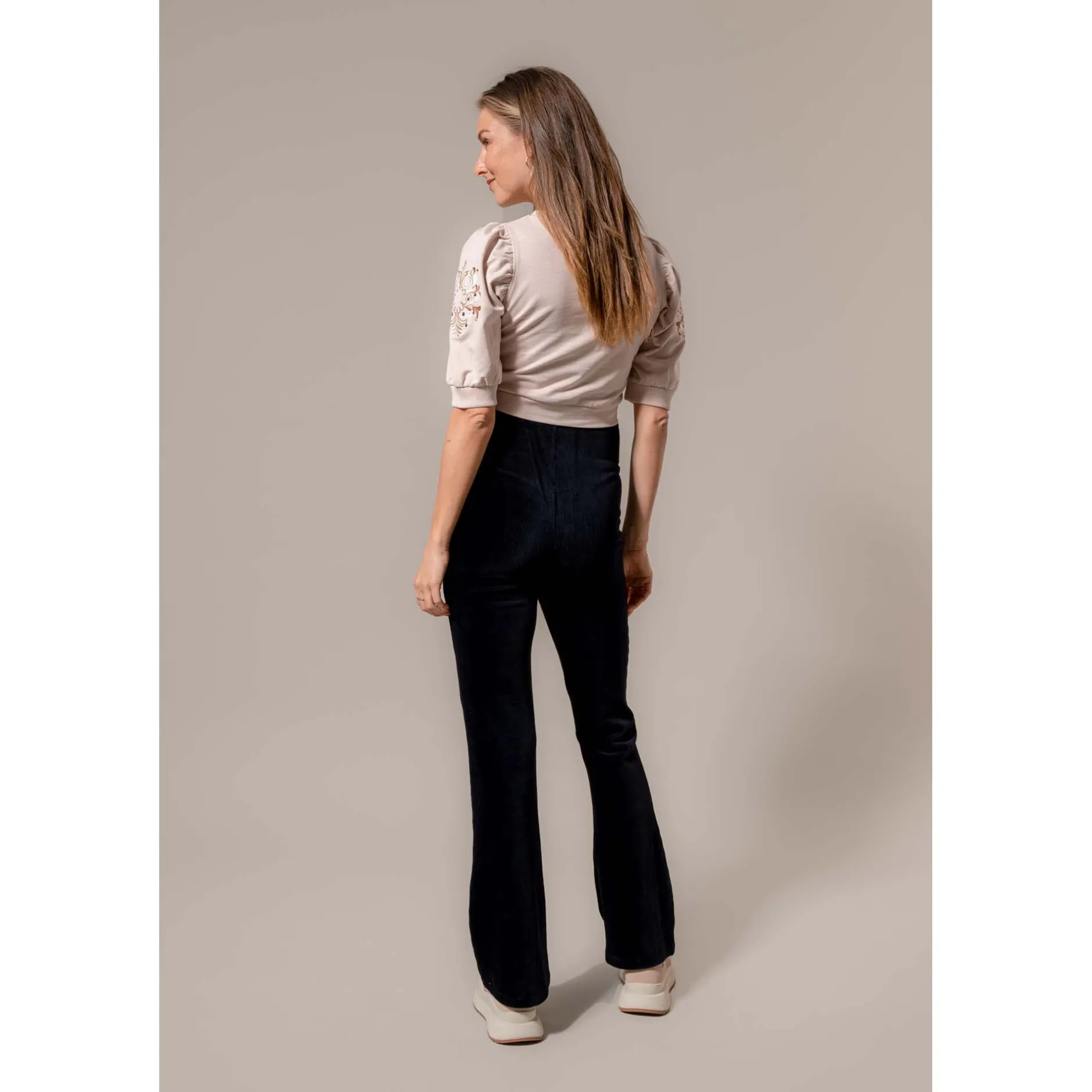 Basics|Broeken*Prénatal zwangerschapsbroek lang effen zwart Black