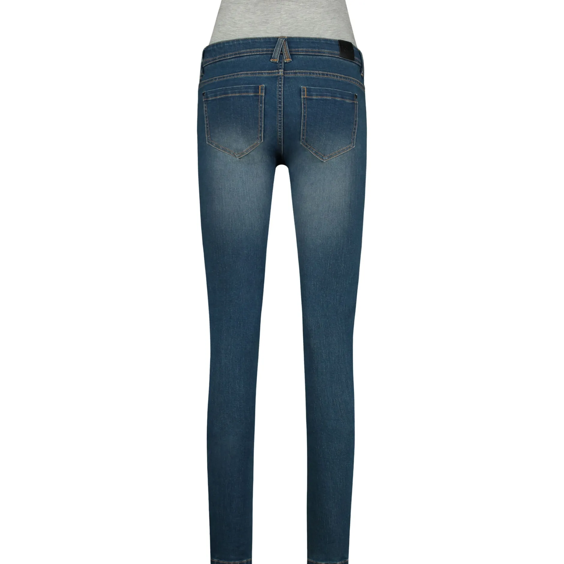 Basics|Jeans*Prénatal zwangerschapsjeans lang effen blauw Mid Blue Denim