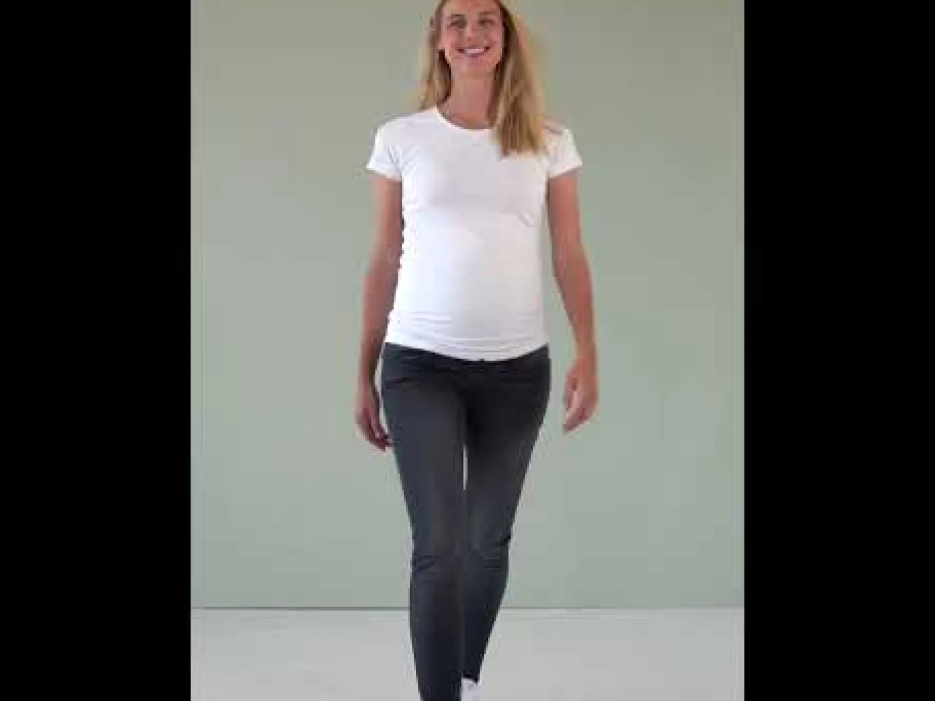 Basics|Jeans*Prénatal zwangerschapsjeans lang zwart Black Denim