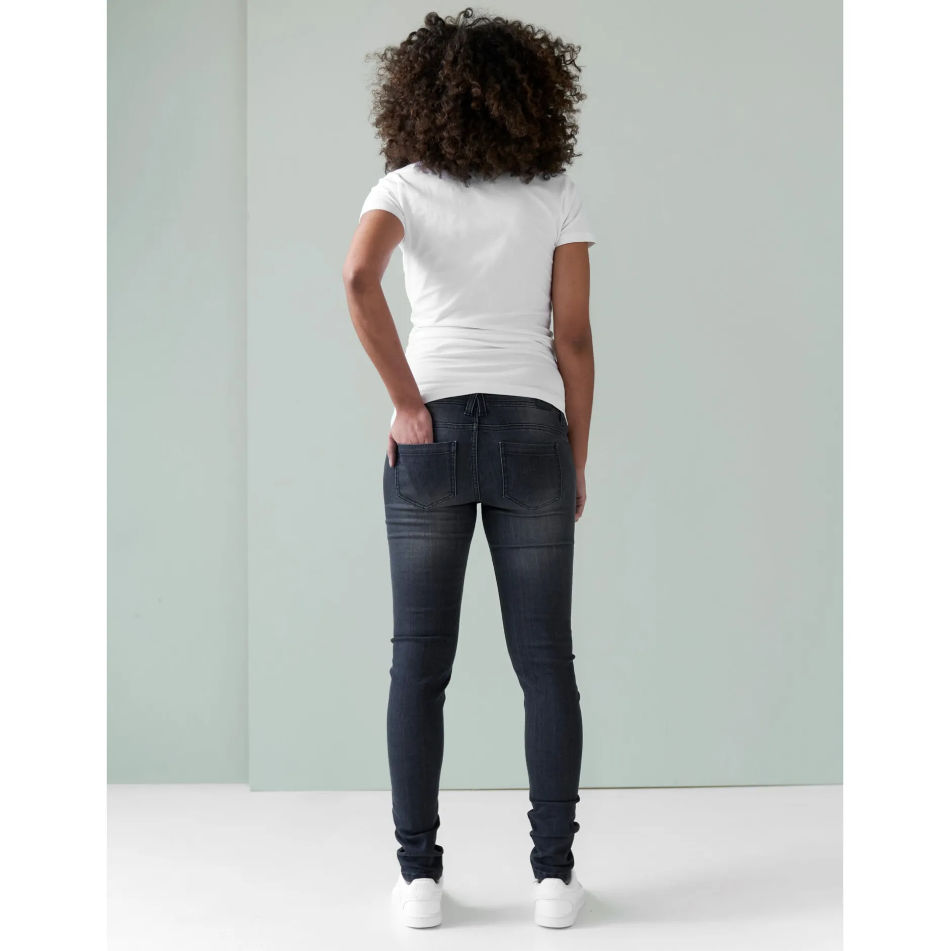 Basics|Jeans*Prénatal zwangerschapsjeans lang zwart Black Denim