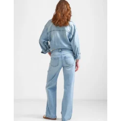 Basics|Broeken*Prénatal zwangerschapsjeans lang effen denim Mid Blue Denim