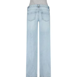 Basics|Broeken*Prénatal zwangerschapsjeans lang effen denim Mid Blue Denim