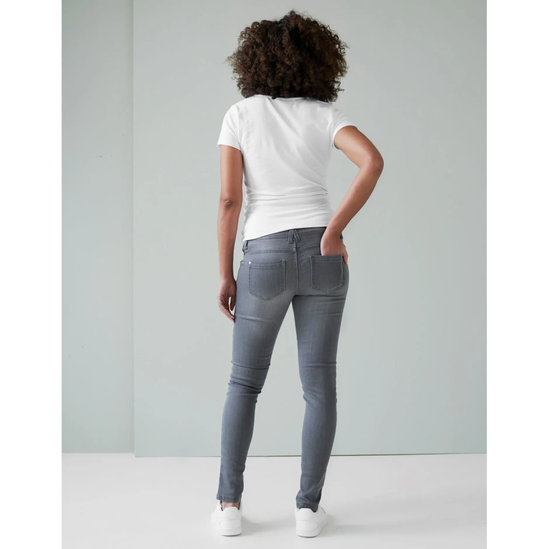 Basics|Jeans*Prénatal zwangerschapsjeans lang grijs Mid Grey Denim