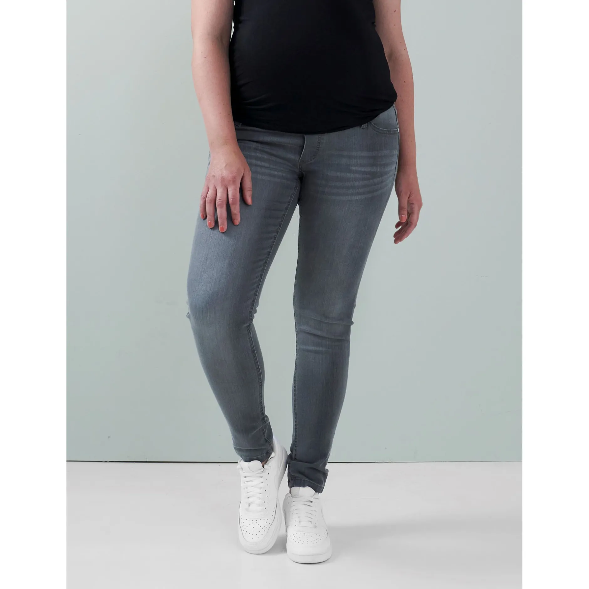 Basics|Jeans*Prénatal zwangerschapsjeans lang grijs Mid Grey Denim