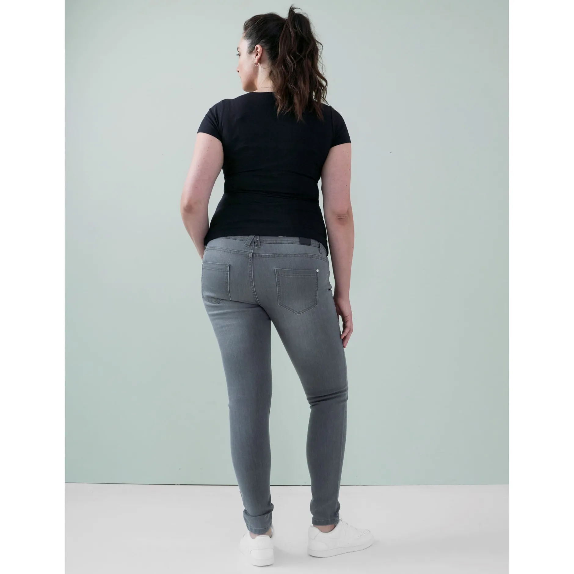 Basics|Jeans*Prénatal zwangerschapsjeans lang grijs Mid Grey Denim