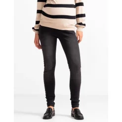 Basics|Jeans*Prénatal zwangerschapsjeans lang effen zwart Black Denim