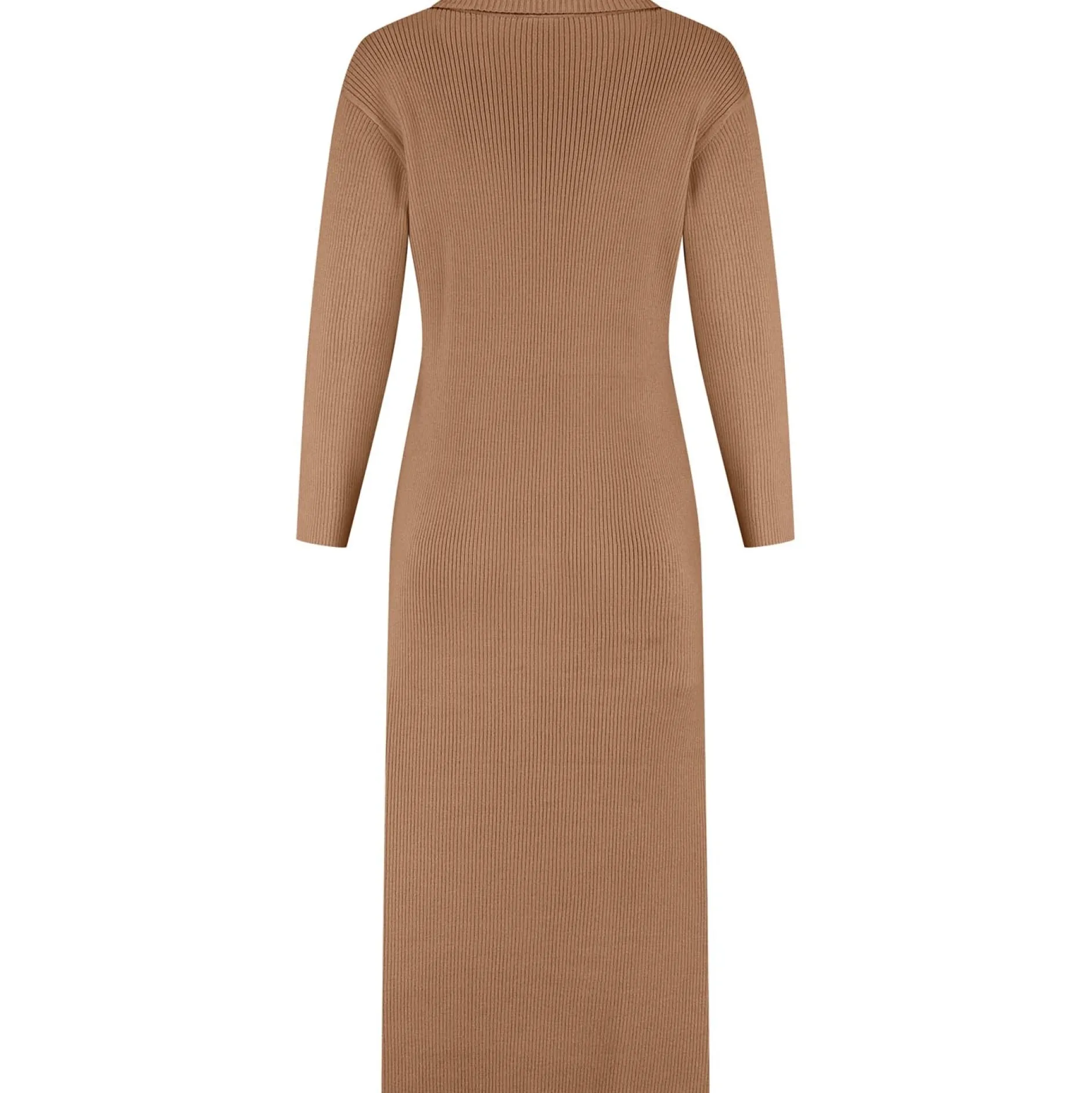 Jurken & Rokken*Prénatal zwangerschapsjurk driekwart mouwen bruin Light Brown Melange