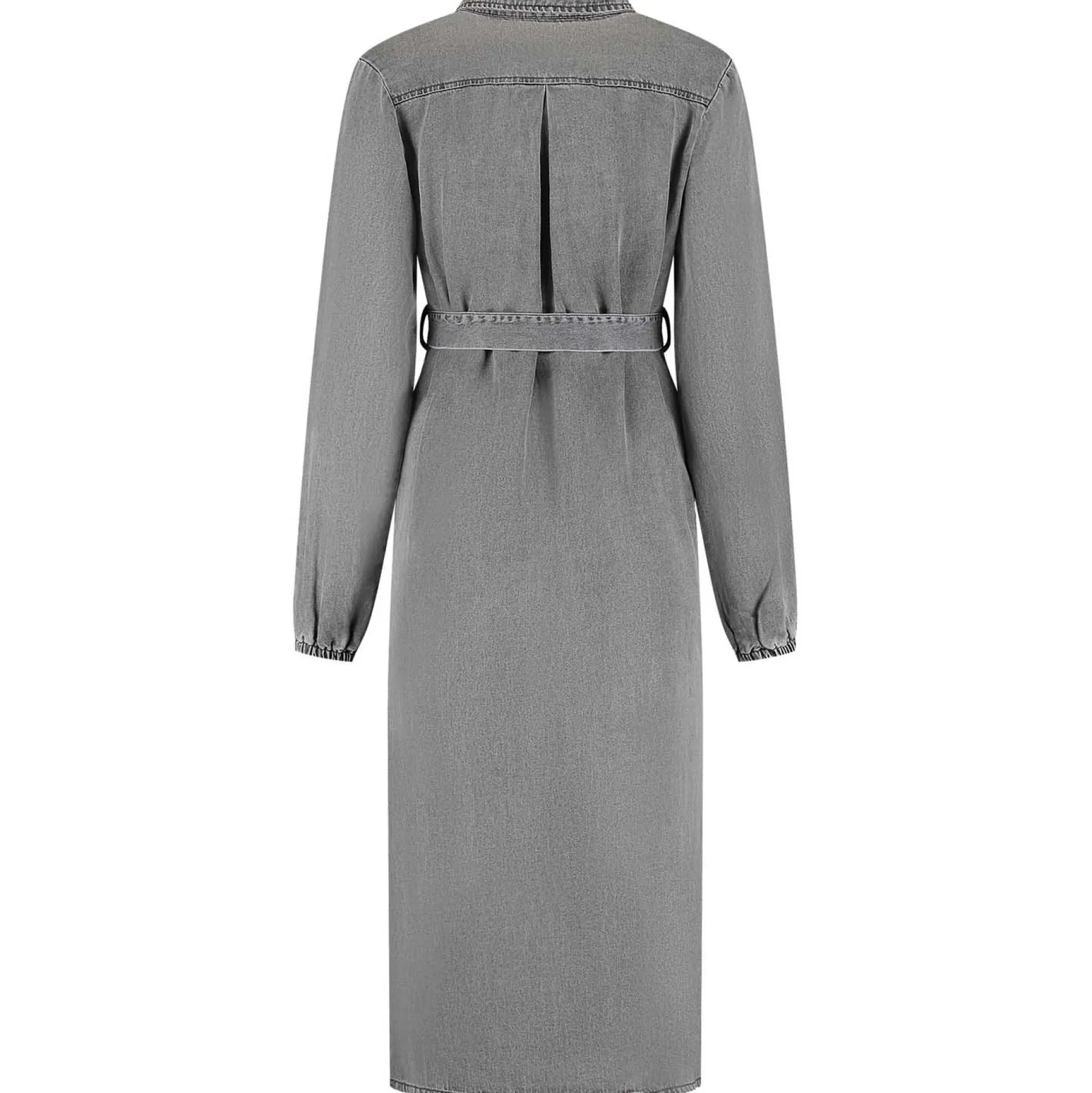 Voedingsjurken|Jurken & Rokken*Prénatal zwangerschapsjurk maxi effen grijs Mid Grey Denim