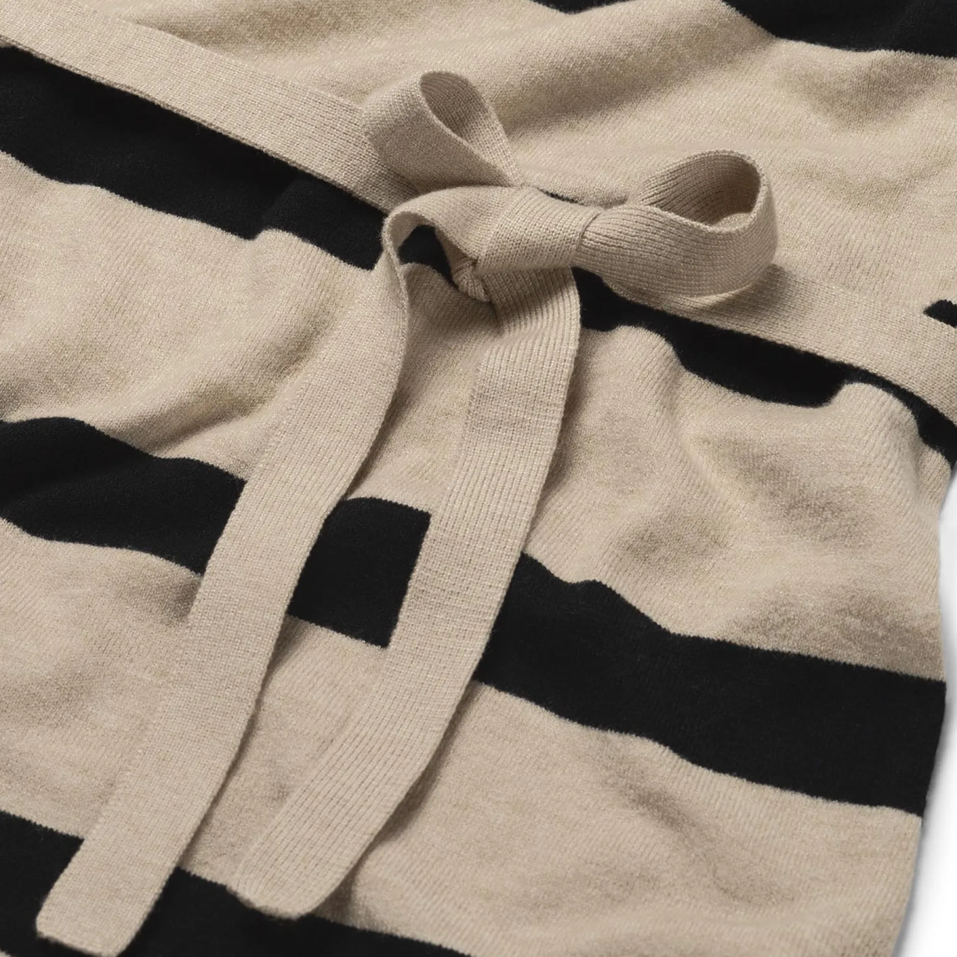 Jurken & Rokken*Prénatal zwangerschapsjurk lange mouwen strepen beige Light Brown Melange