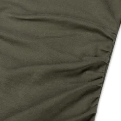 Jurken & Rokken*Prénatal zwangerschapsjurk driekwart mouwen effen groen Dark Leaf Green