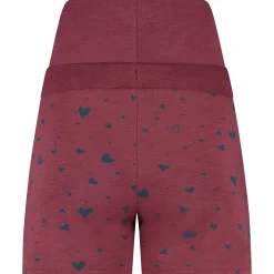 Pyjama's*Prénatal zwangerschapspyjama short kort hartjes rood Dark Redshade