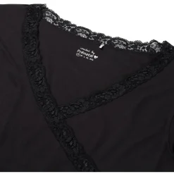 Pyjama's*Prénatal zwangerschapspyjama lange mouwen all over print zwart Black