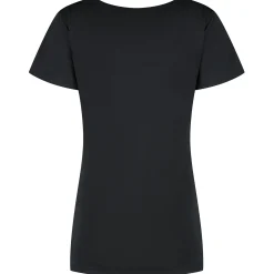 Pyjama's*Prénatal zwangerschapspyjama T-shirt korte mouwen effen zwart Black