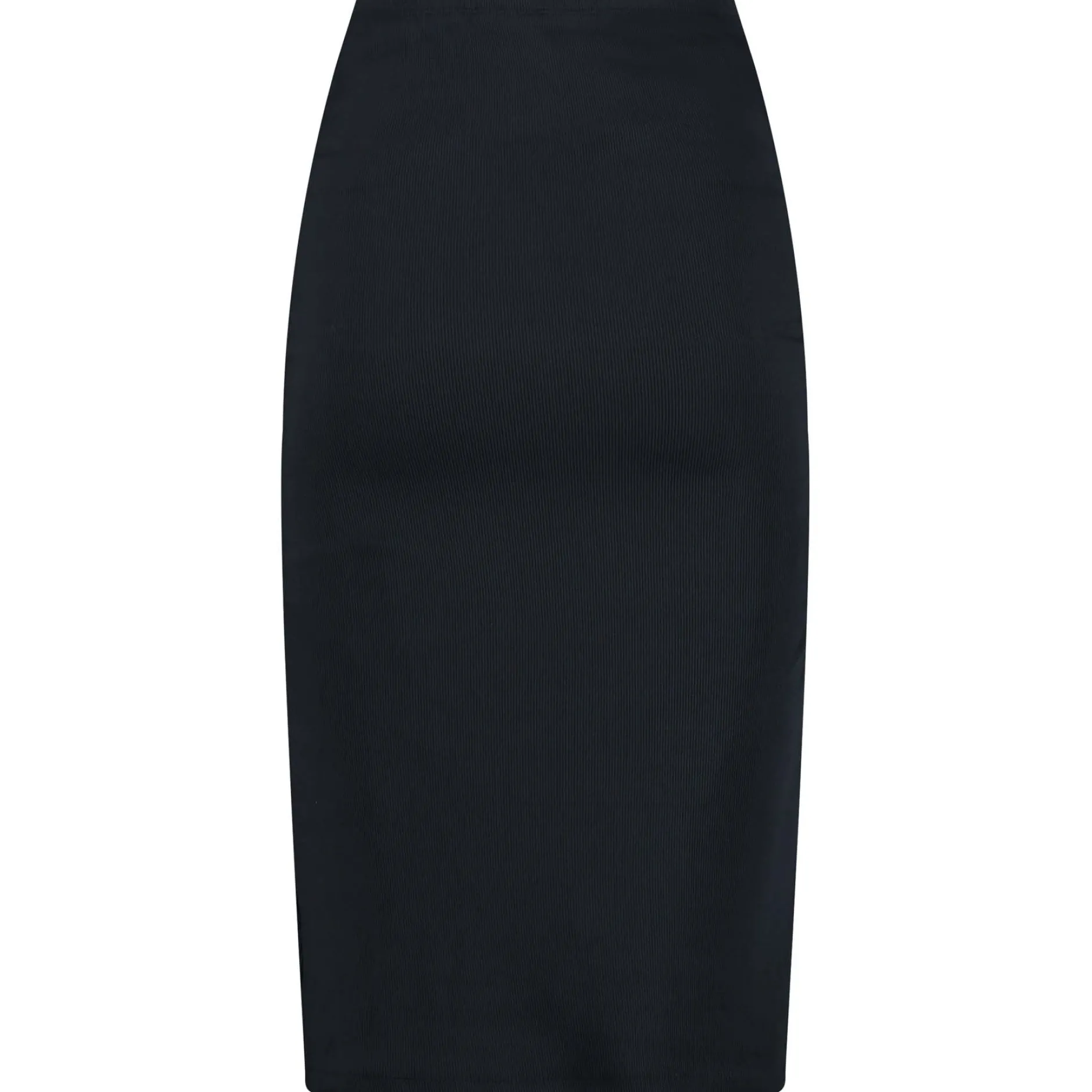 Basics|Jurken & Rokken*Prénatal zwangerschapsrok rib knielengte effen zwart Black