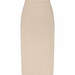 Jurken & Rokken*Prénatal zwangerschapsrok knielengte beige Light Brown Melange