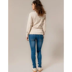 Basics|Shirts & Tops*Prénatal zwangerschapsshirt lange mouwen effen beige Almond