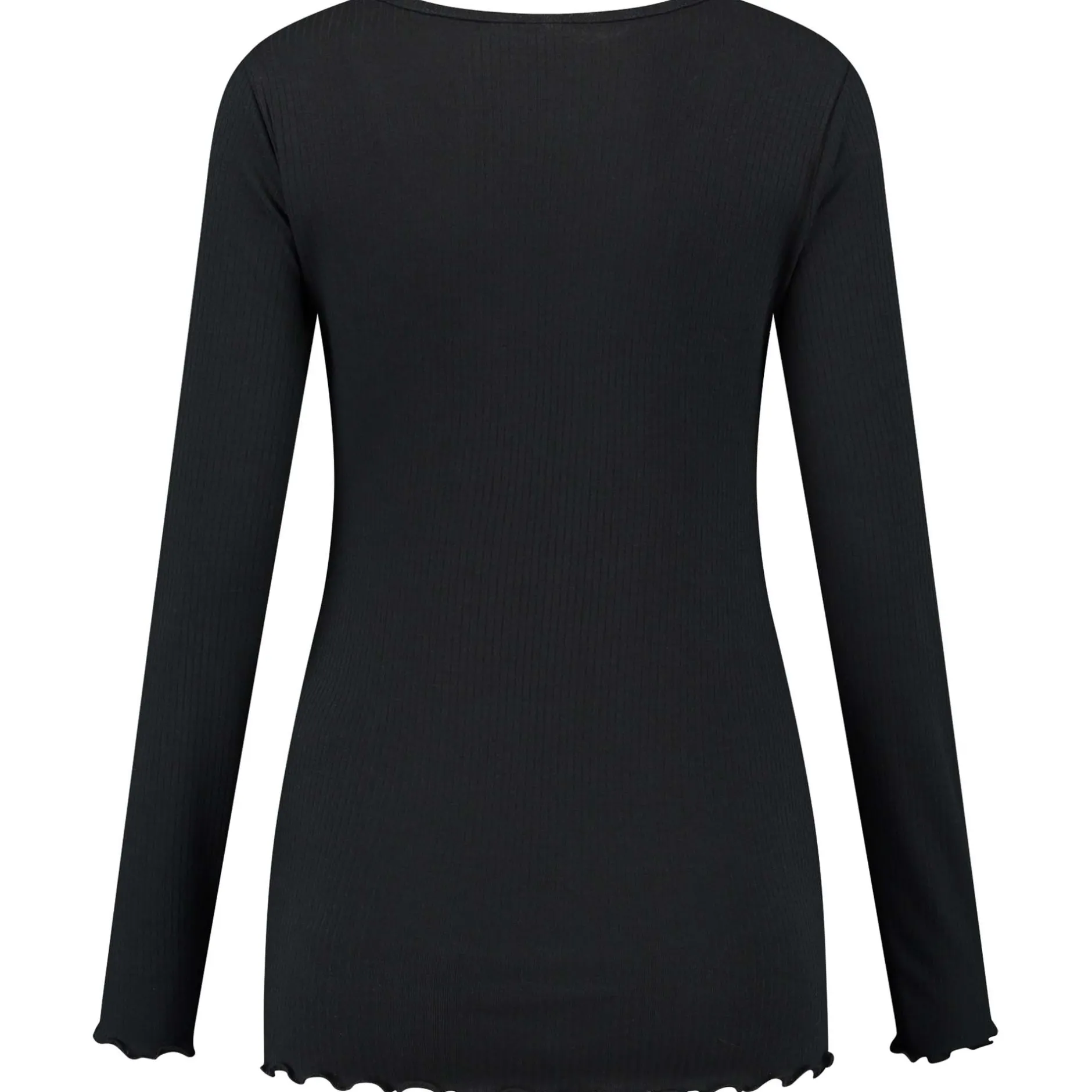 Basics|Shirts & Tops*Prénatal zwangerschapsshirt lange mouwen effen zwart Black