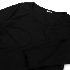 Basics|Shirts & Tops*Prénatal zwangerschapsshirt lange mouwen effen zwart Black