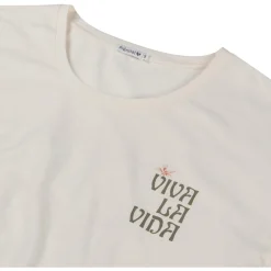 Shirts & Tops*Prénatal zwangerschapsshirt driekwart mouwen bloemen wit Ivoor Wit