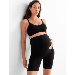Slips*Prénatal zwangerschapsshort seamless lang zwart Black
