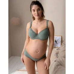 Slips*Prénatal zwangerschapsslip  effen groen Light Khaki Green