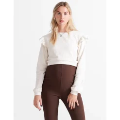 Truien & Vesten*Prénatal zwangerschapssweater lange mouwen effen beige Light Brown Melange
