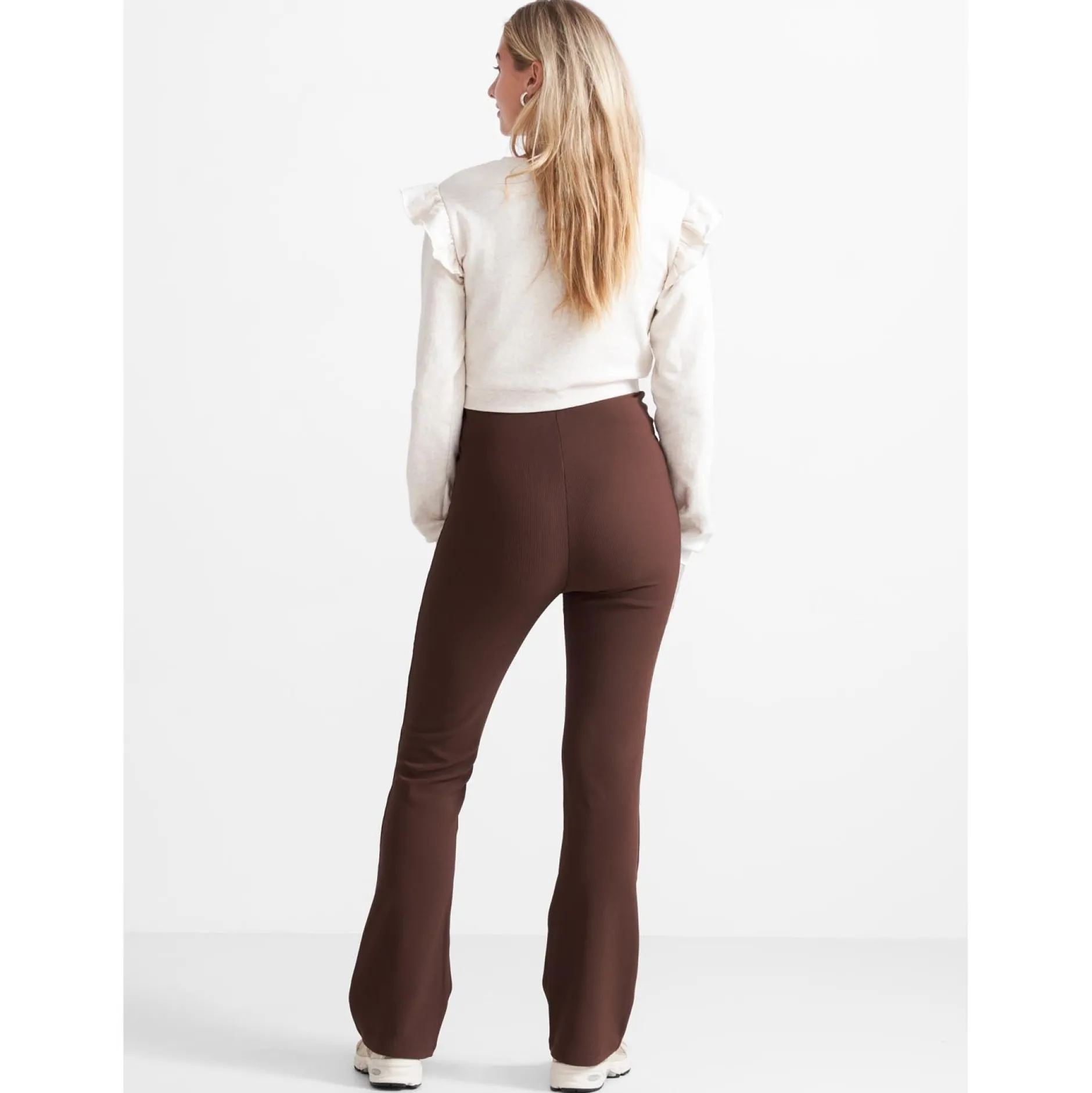 Truien & Vesten*Prénatal zwangerschapssweater lange mouwen effen beige Light Brown Melange