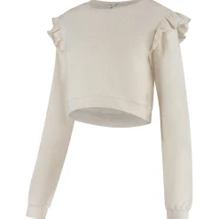 Truien & Vesten*Prénatal zwangerschapssweater lange mouwen effen beige Light Brown Melange