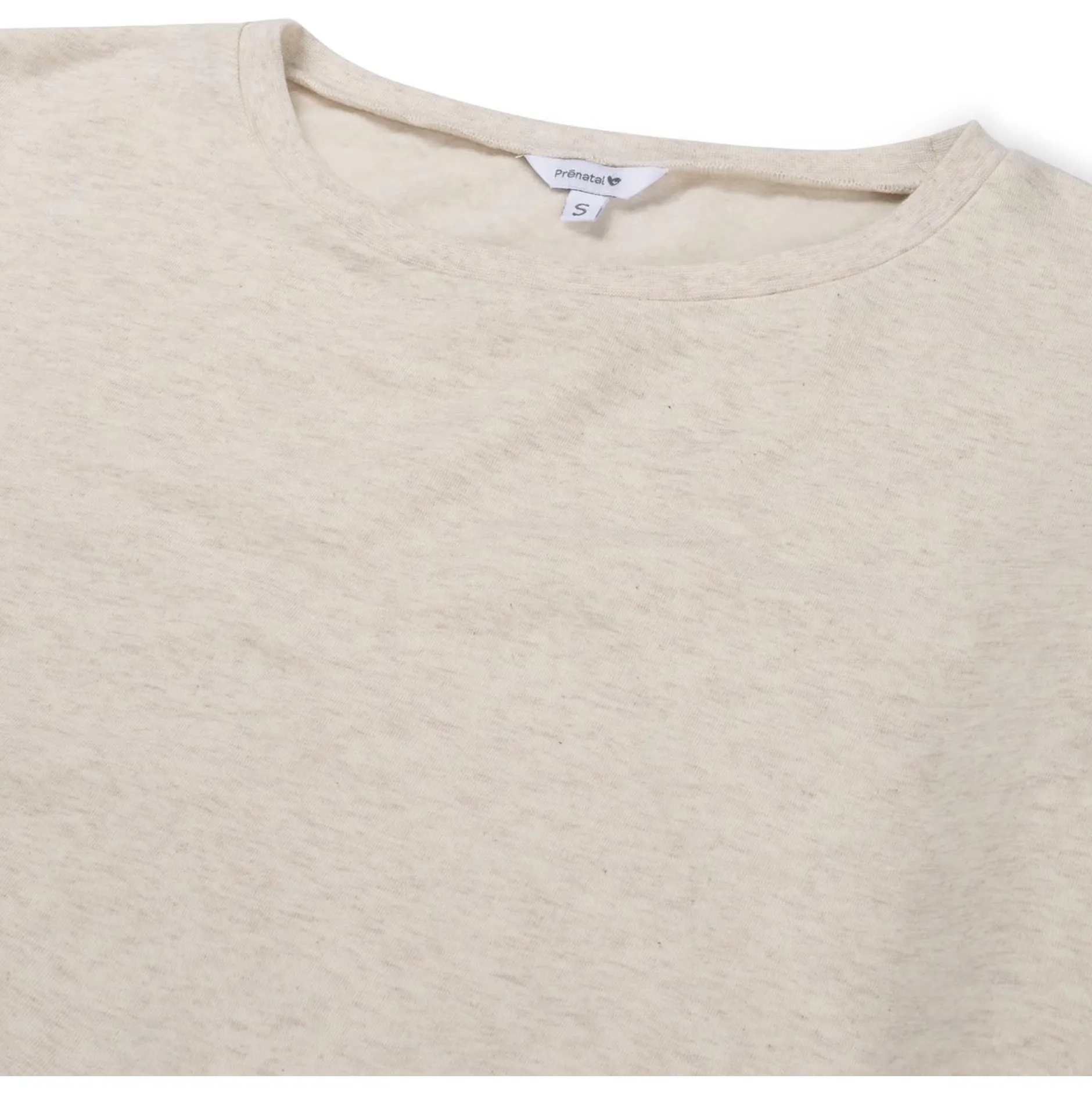 Truien & Vesten*Prénatal zwangerschapssweater lange mouwen effen beige Light Brown Melange