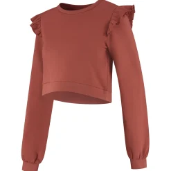 Truien & Vesten*Prénatal zwangerschapssweater lange mouwen effen rood Sienna