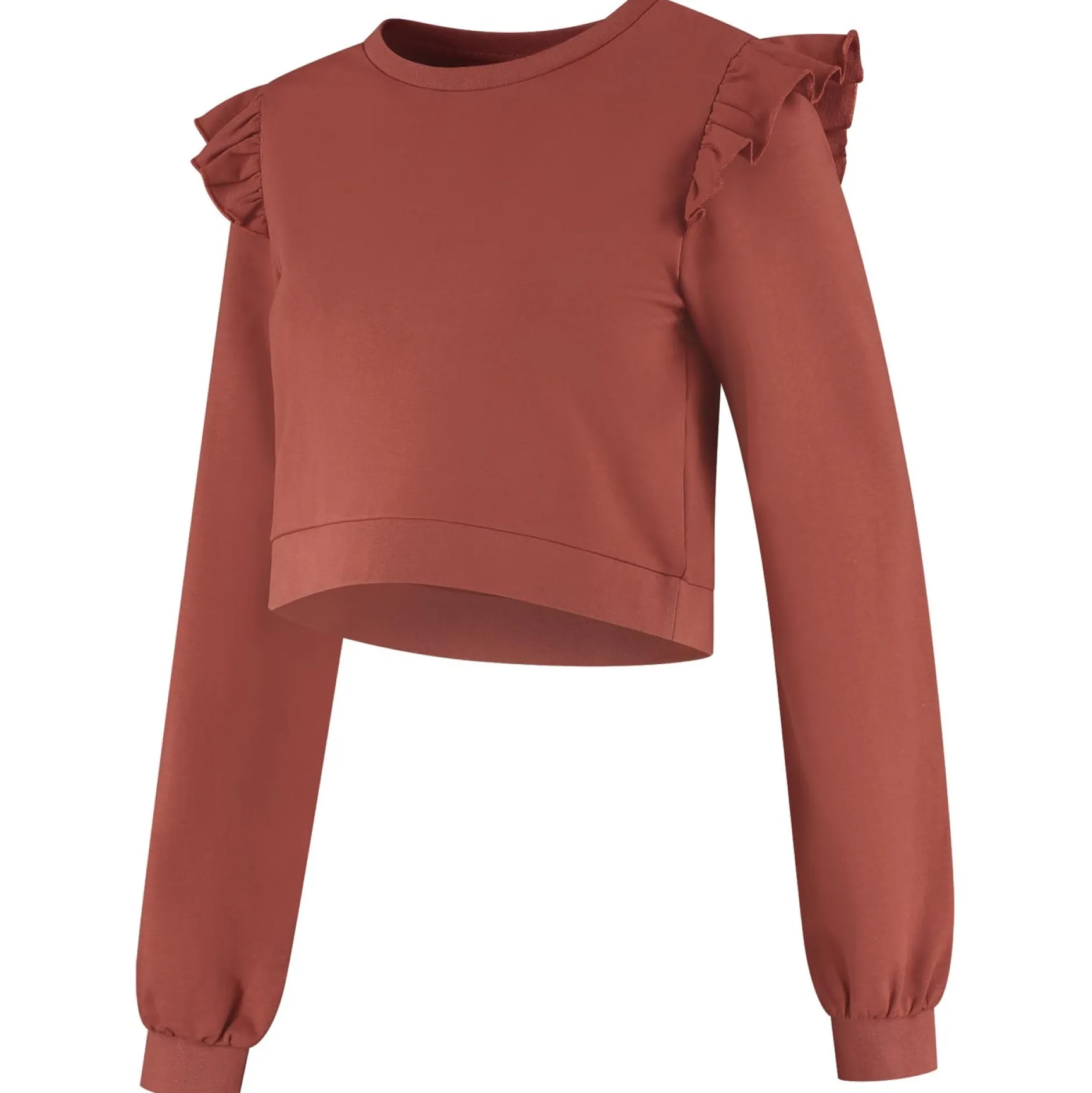 Truien & Vesten*Prénatal zwangerschapssweater lange mouwen effen rood Sienna